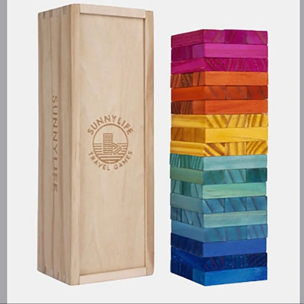 Travel Size Cornhole and Jenga -Sunnylife